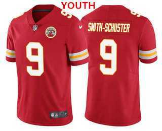 Youth Kansas City Chiefs #9 JuJu Smith-Schuster Red 2022 Vapor Untouchable Stitched NFL Nike Limited Jersey->youth nfl jersey->Youth Jersey